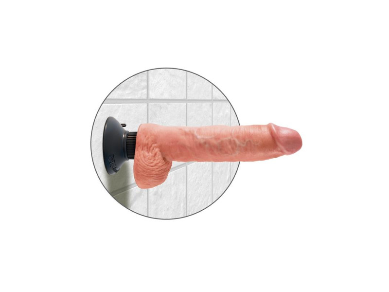 Dildo Realista con Testiculos y Vibracion 10