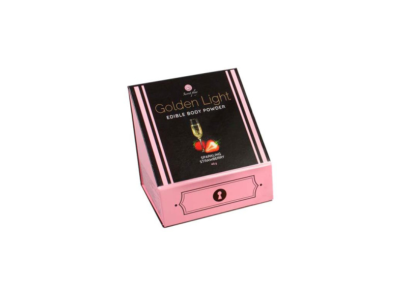 Kit Polvos 100 Comestibles y Plumero Fresas con Cava