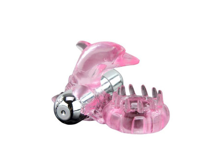 Anillo Vibrador Love Dolphig Ring Rosa