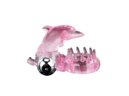 Anillo Vibrador Love Dolphig Ring Rosa