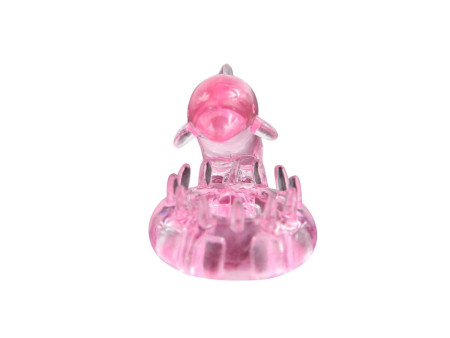 Anillo Vibrador Love Dolphig Ring Rosa