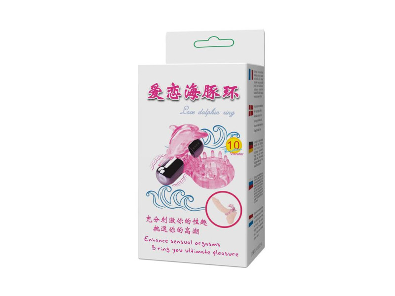 Anillo Vibrador Love Dolphig Ring Rosa
