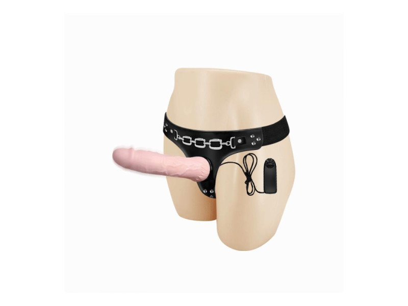 Baile Arnes con Dildo Vibrador Natural 185 cm