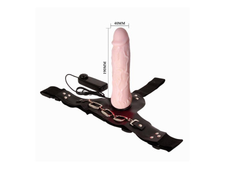Baile Arnes con Dildo Vibrador Natural 185 cm