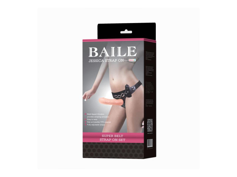 Baile Arnes con Dildo Vibrador Natural 185 cm
