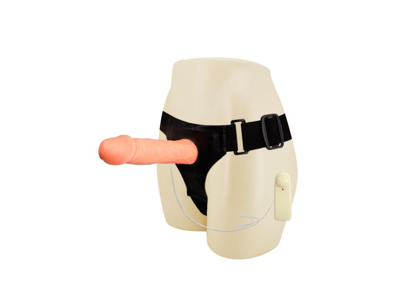 Arnes con Dildo Hueco Jessica 18 cm