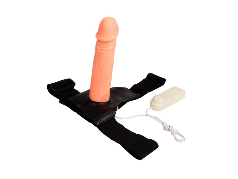 Arnes con Dildo Hueco Jessica 18 cm
