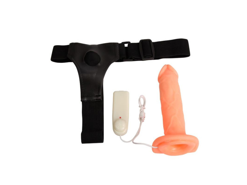 Arnes con Dildo Hueco Jessica 18 cm