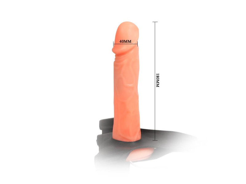 Arnes con Dildo Hueco Jessica 18 cm