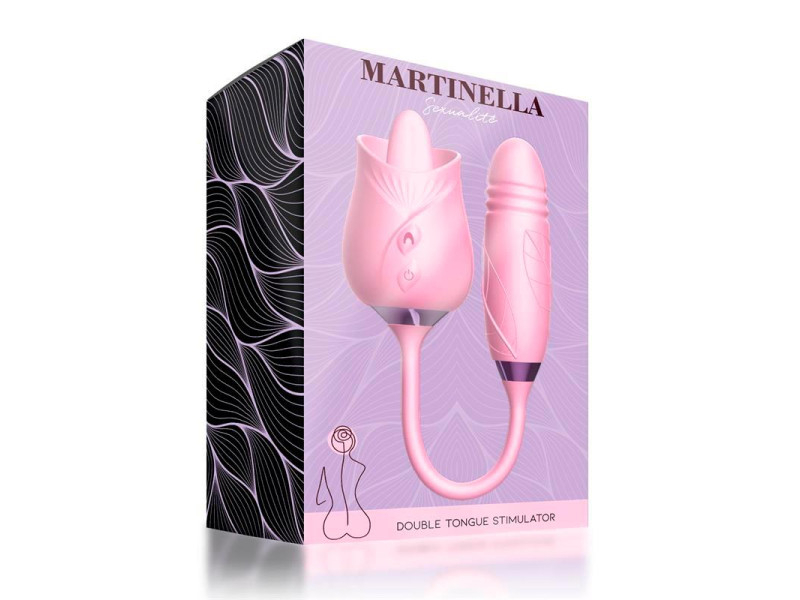 Martinella Lengua Estimuladora Clitoris y Huevo con Thrusting
