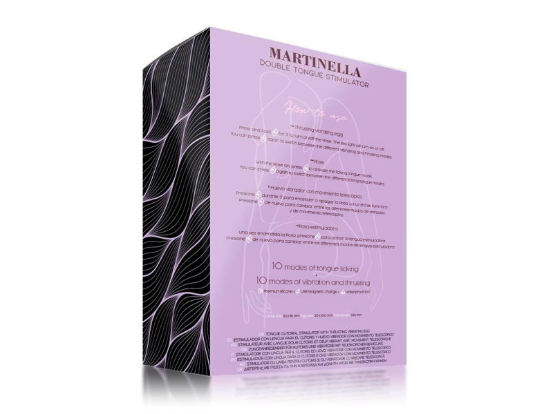 Martinella Lengua Estimuladora Clitoris y Huevo con Thrusting