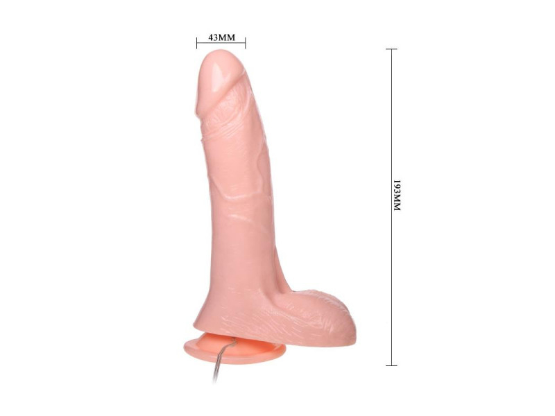 Baile Dildo con Bomba Color Natural