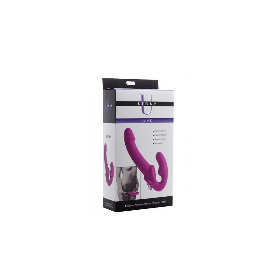 Evoke Vibrador Doble Sin Arnes Purpura