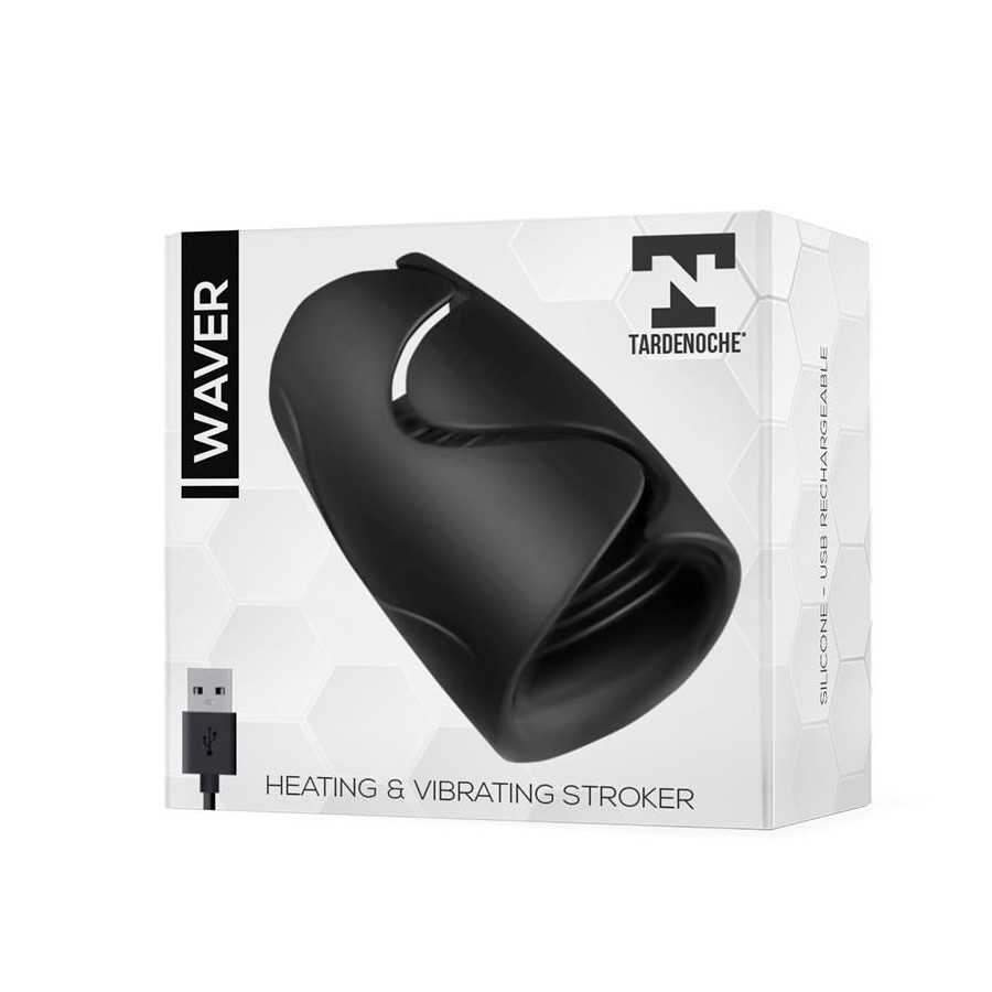 Waver Masturbador Masculino Funcion Calor y Vibracion Flexible USB Silicona