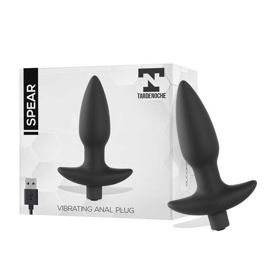 Spear Plug Anal con Vibracion USB Silicona