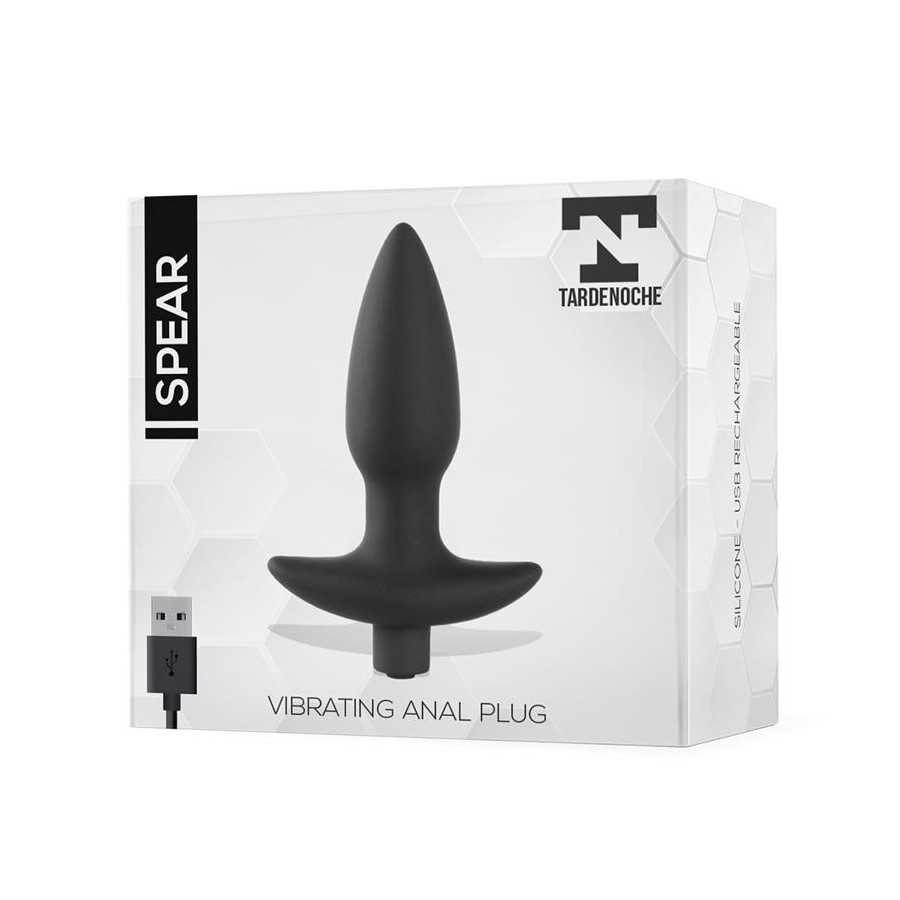 Spear Plug Anal con Vibracion USB Silicona