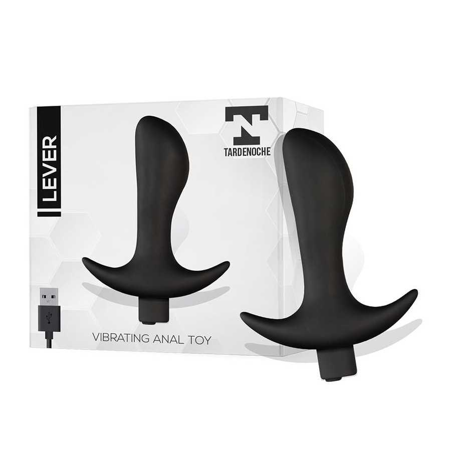 Lever Plug Anal con Vibracion USB Silicona