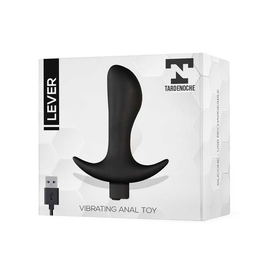 Lever Plug Anal con Vibracion USB Silicona