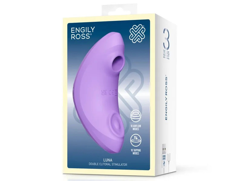 Luna Estimulador de Clitoris con Succion y Pulsacion