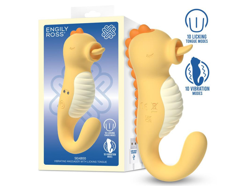 Seaboo Masajeador con Vibracion y Lengua Licking