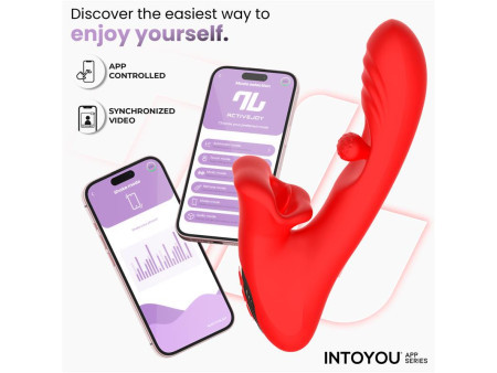 Franky Vibrador con Biting y Bola Rotativa con APP