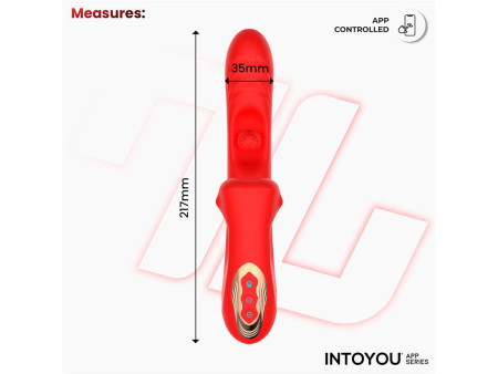 Franky Vibrador con Biting y Bola Rotativa con APP