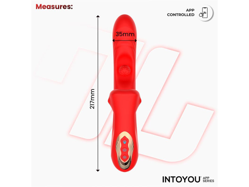 Franky Vibrador con Biting y Bola Rotativa con APP