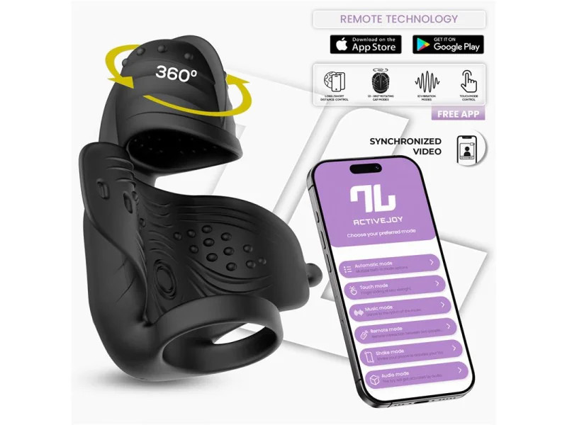 Zonte Masturbador con Rotacion y Vibracion con App