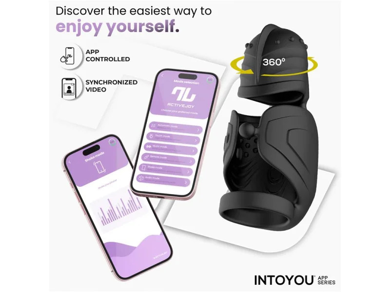 Zonte Masturbador con Rotacion y Vibracion con App