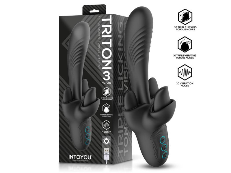 Triton Vibrador Triple Lengua