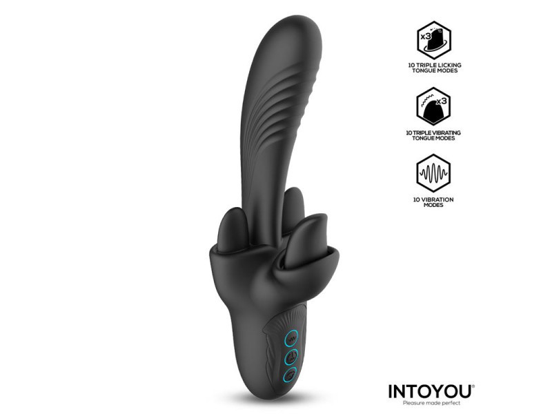 Triton Vibrador Triple Lengua