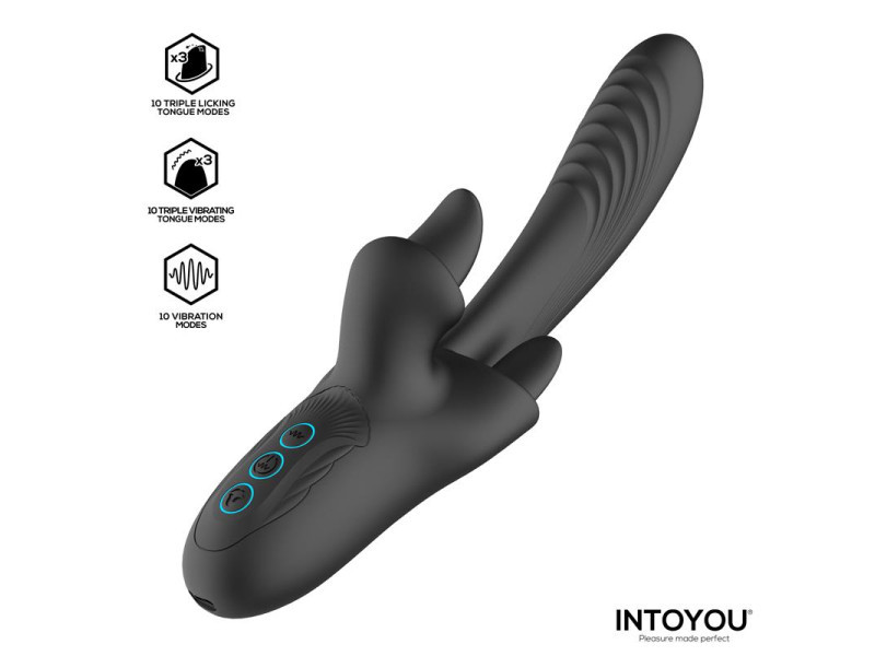 Triton Vibrador Triple Lengua