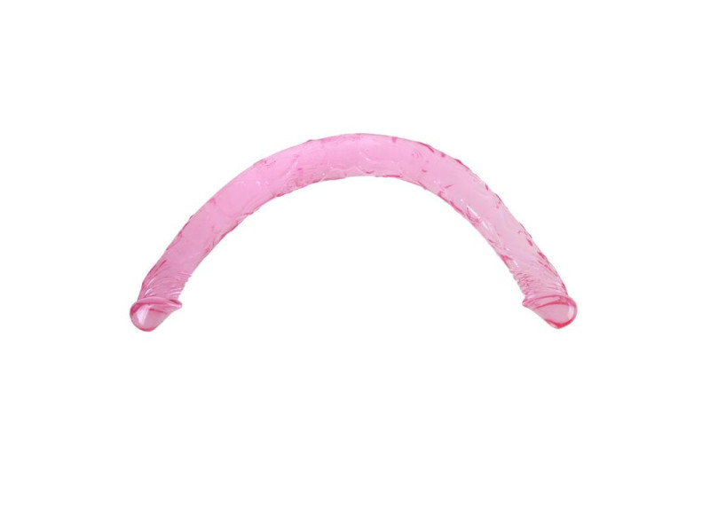 Dildo Doble Color Rosa 44 cm