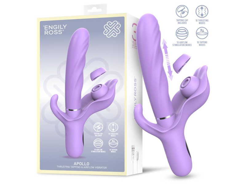 Apollo Vibrador con Thrusting Tapping y Succion