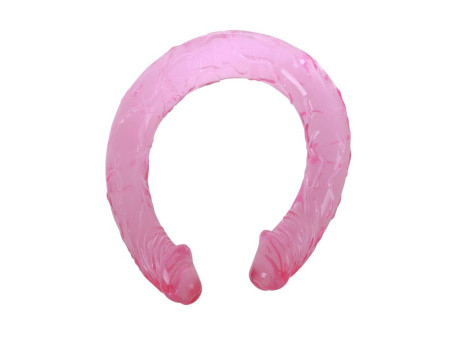 Dildo Doble Color Rosa 44 cm