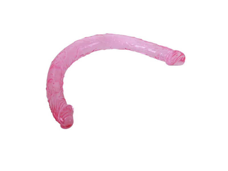 Dildo Doble Color Rosa 44 cm