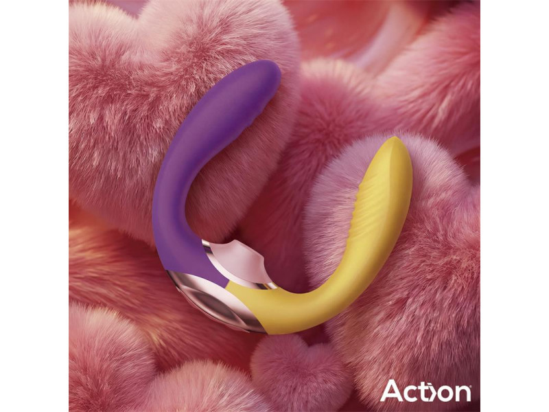 Two Lovers 3 in 1 Vibrador con Finger y Succion