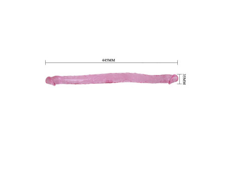 Dildo Doble Color Rosa 44 cm