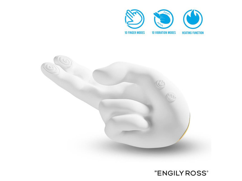 Flirty Hand Estimulador Finger con Efecto Calor