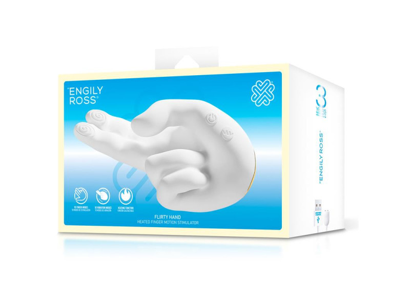 Flirty Hand Estimulador Finger con Efecto Calor