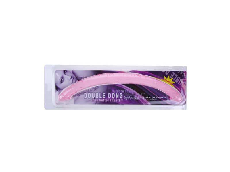 Dildo Doble Color Rosa 44 cm