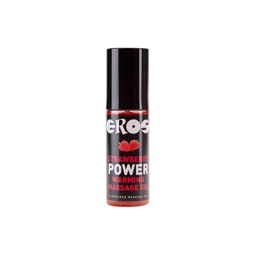 Aceite de Masaje Efecto Calor Fresa Power 100 ml