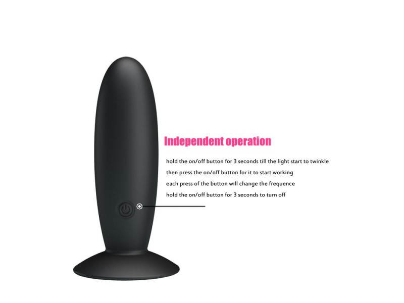 Pretty Love Plug Anal Vibrador Color Negro