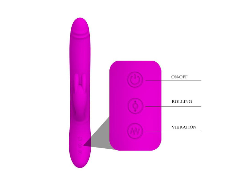 Vibrador y Rotador Byron Color Purpura