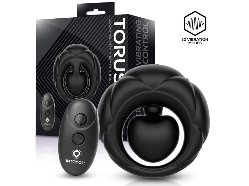 Torus Anillo Vibrador con Bola Clitoriana con Control Remoto USB