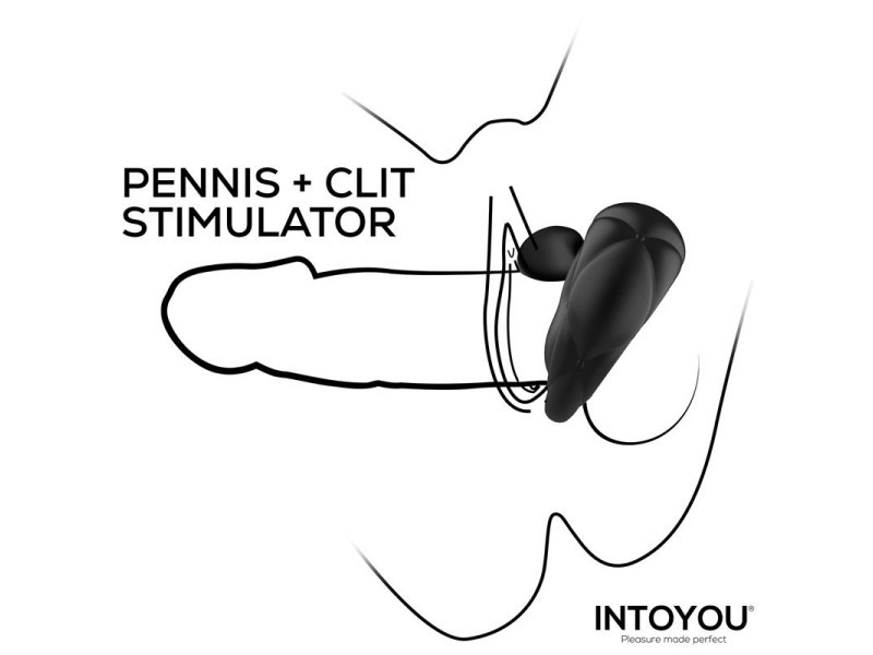 Torus Anillo Vibrador con Bola Clitoriana con Control Remoto USB