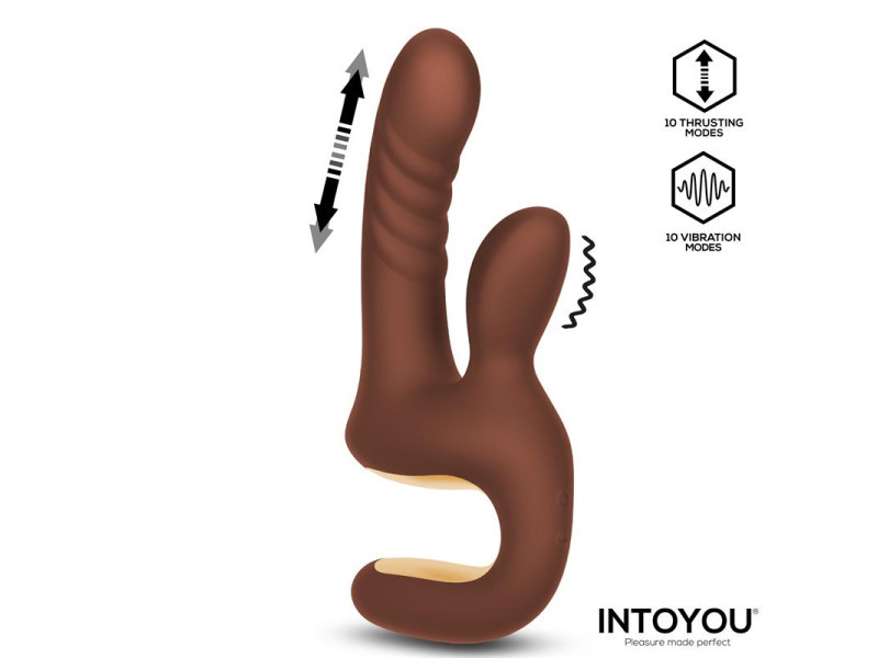 Mocca Vibrador con Thrusting y Mango Ergonomico USB