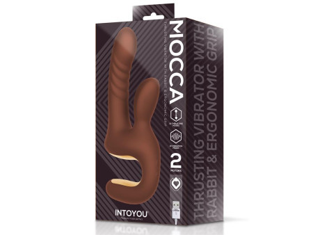 Mocca Vibrador con Thrusting y Mango Ergonomico USB