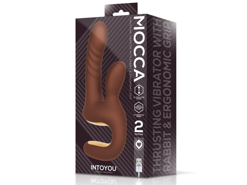 Mocca Vibrador con Thrusting y Mango Ergonomico USB