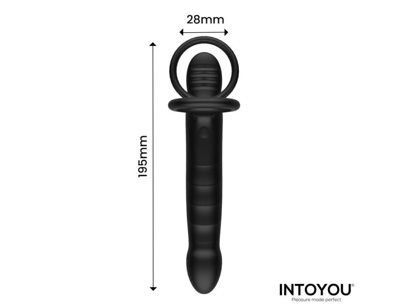 Magnor Dildo con Anillo Doble y Estimulador de Testiculos